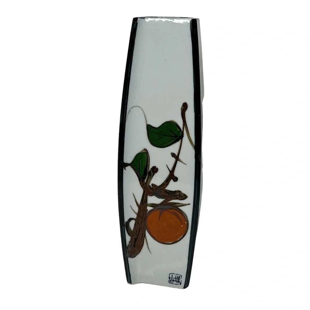 Hand Painted Seymour‎ Mann Peking East Collection Oriental Floral Vase Japan 12